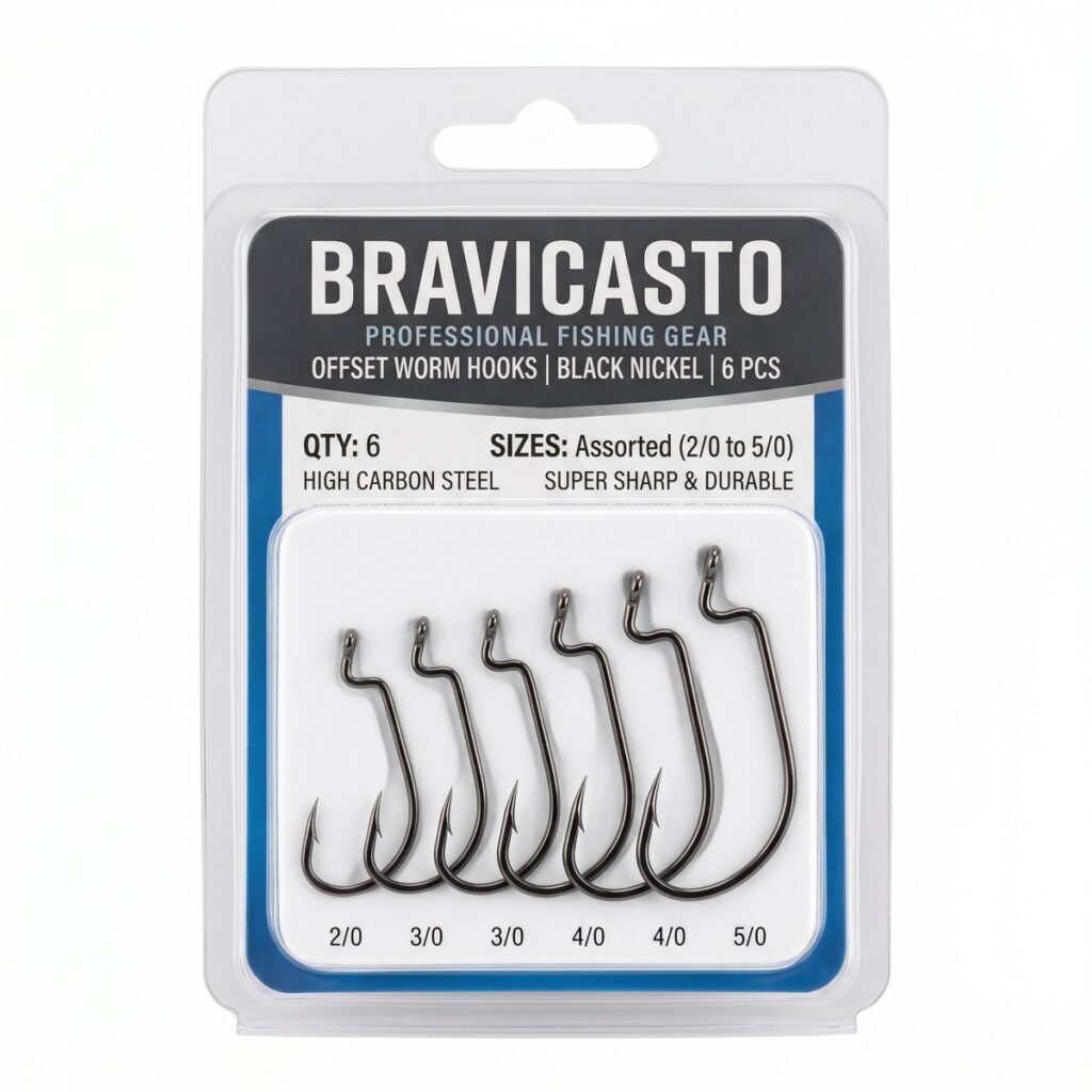 BRAVICASTO Worm Hooks
