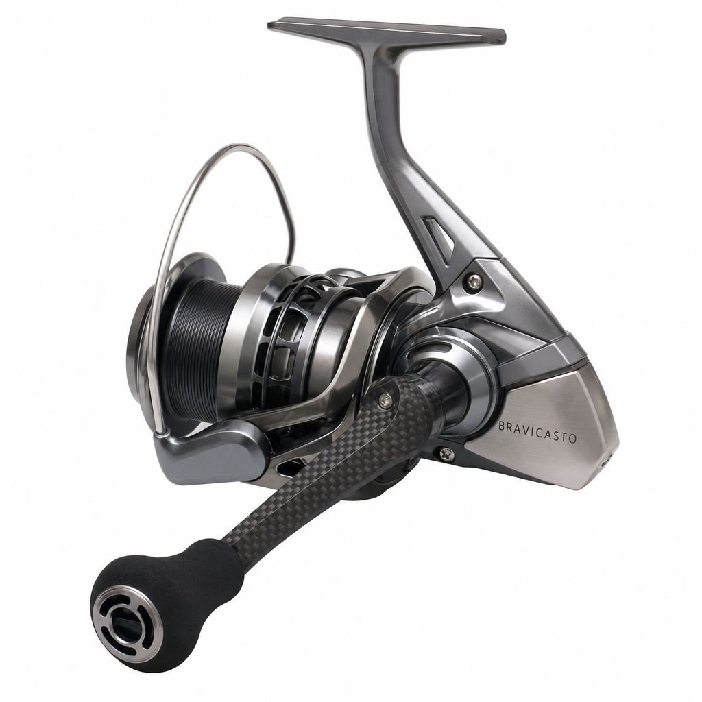 BRAVICASTO Spinning Reel Silver